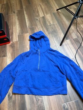 lululemon athletica Royal Blue Half-Zip Hoodie Sweater